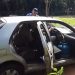 Homem tentou se matar trancado dentro do veículo com um botijão de gás de cozinha | Foto: reprodução