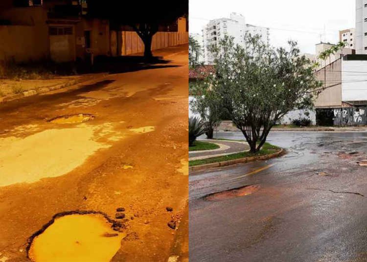 Seinfra tem telefone para pedido de conserto de buracos em Goiânia - buracos ruas goiania capa