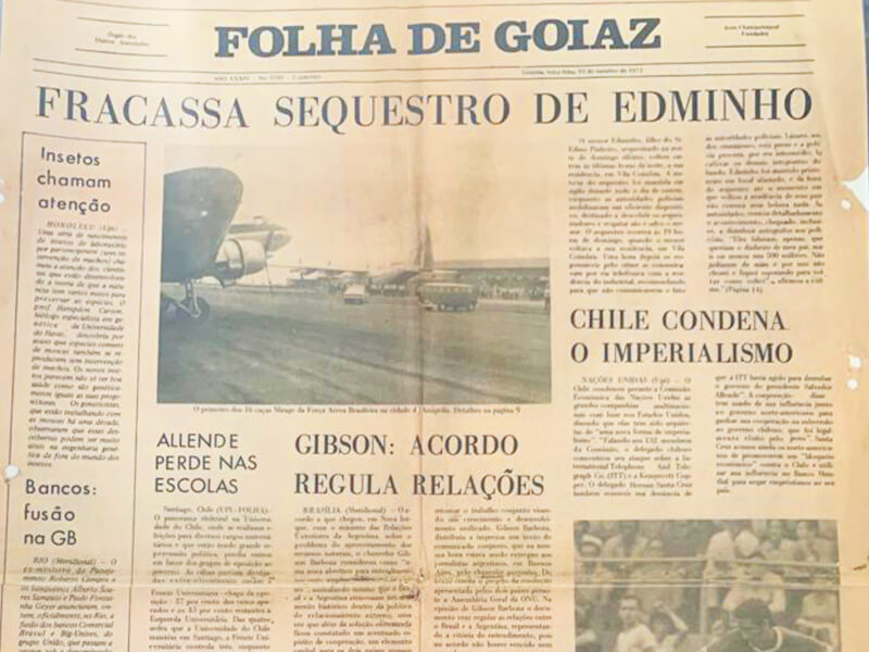 Jornais do Brasil reproduziram desfecho do sequestro à época | Foto: Reprodução