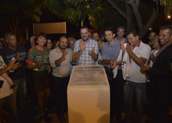 Inauguração de praça tem 2 destaques na fala do prefeito de Aparecida Gustavo Mendanha | Foto: Wigor Vieira