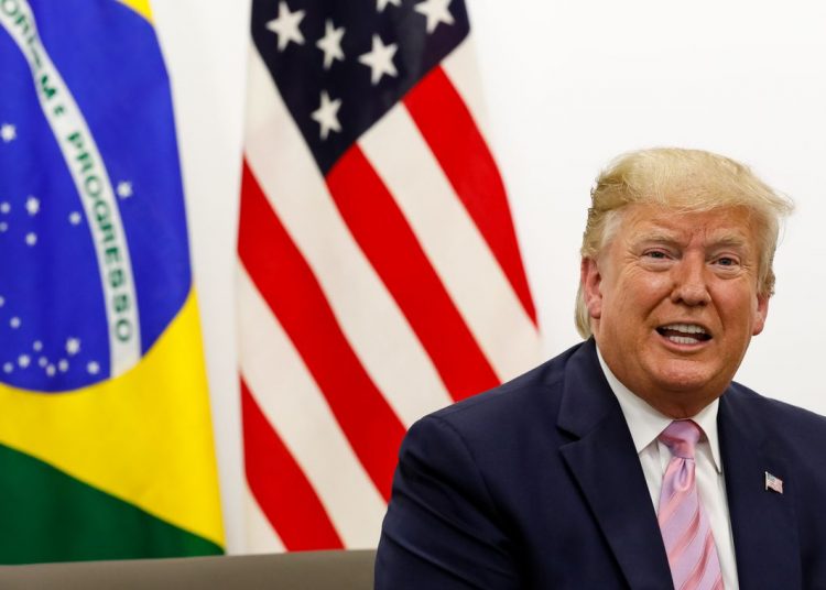 O presidente dos EUA, Donald Trump, elogiou o governo do presidente Jair Bolsonaro | Foto: Alan Santos / PR