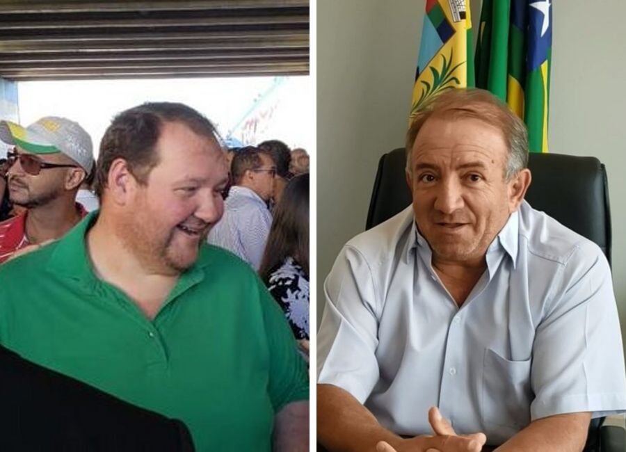 Secretário de Articulação Política, Tatá Teixeira, e o presidente da Câmara de Aparecida, Vilmar Mariano | Foto: Folha Z