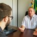 Presidente da Câmara de Aparecida Vilmar Mariano (MDB) foi entrevistado pelo Aparecida Sem Censura | Foto: Folha Z