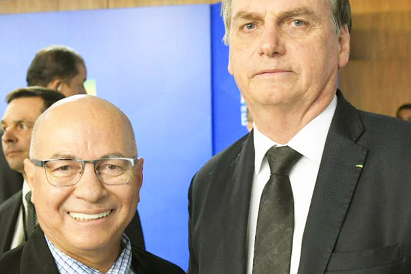 Deputado federal Professor Alcides (PP) e presidente Jair Bolsonaro (PL) | Foto: Reprodução