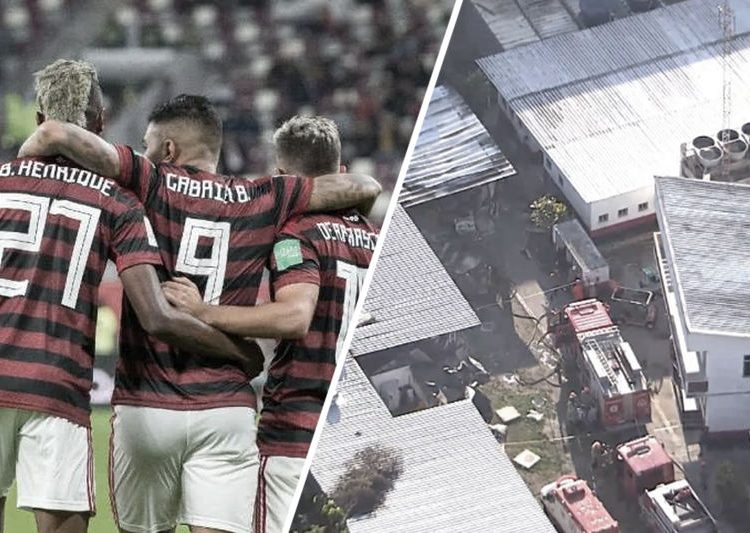 Incêndio que vitimou jovens atletas ainda marca ano vitorioso do Flamengo no futebol | Foto: Montagem