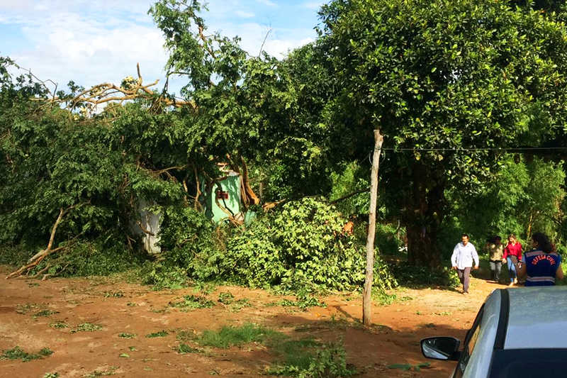 Chuva deixou rastro de estragos em Aparecida de Goiânia | Foto: Divulgação / Defesa Civil