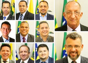 Os vereadores que mais apresentaram projetos na Câmara de Aparecida em 2019 | Foto: Montagem