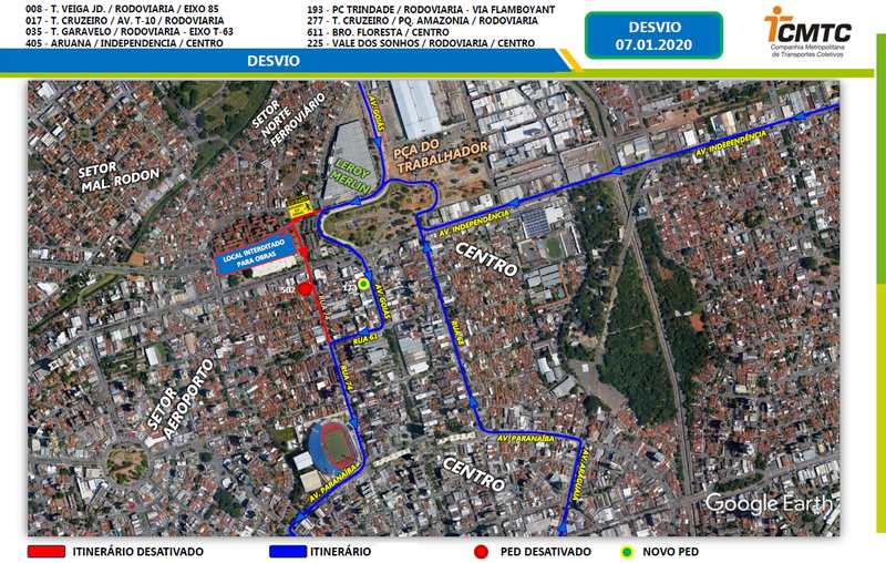Alterações atendem às necessidades das obras do BRT | Foto: Divulgação / CMTC