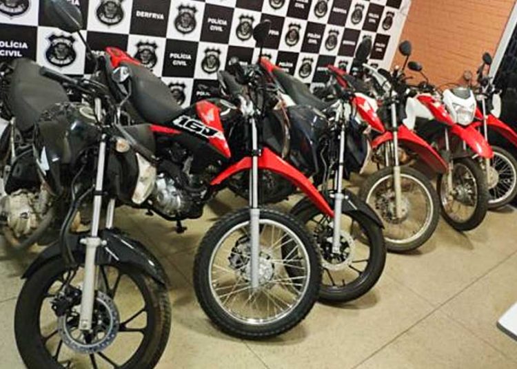 De acordo com a PC, a ação faz parte de uma operação que visa combater o furto de motos na Região Metropolitana de Goiânia | Foto: Divulgação / PCGO