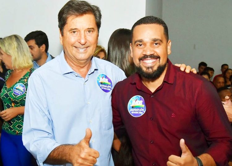 Com líderes, MDB Aparecida apresenta pré-candidatos nesta 4ª. Na imagem, Maguito Vilela e Rogério Almeida | Foto: Reprodução