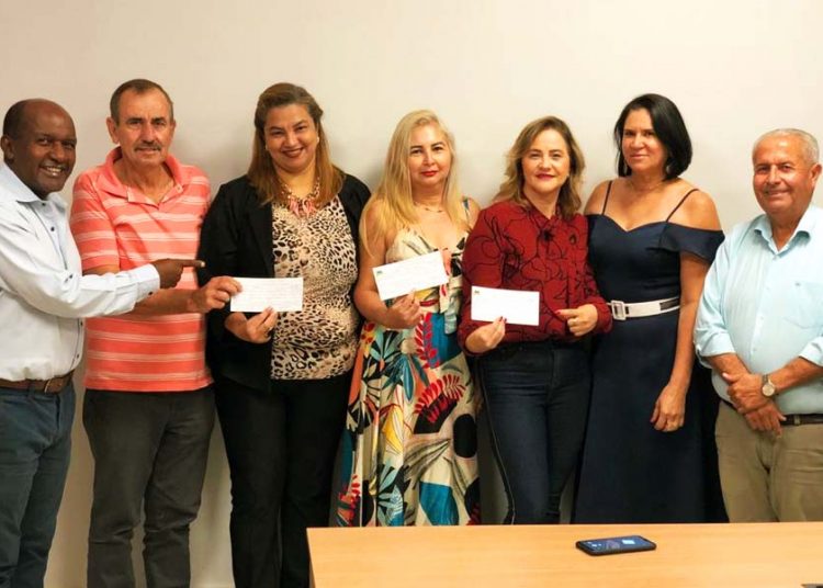 Marlúcio Pereira, Léo Mendanha, Geovana Tolentino, Maria Irai, Wanessa Marta, Professora Idelma e Waldir Alves | Foto: Reprodução
