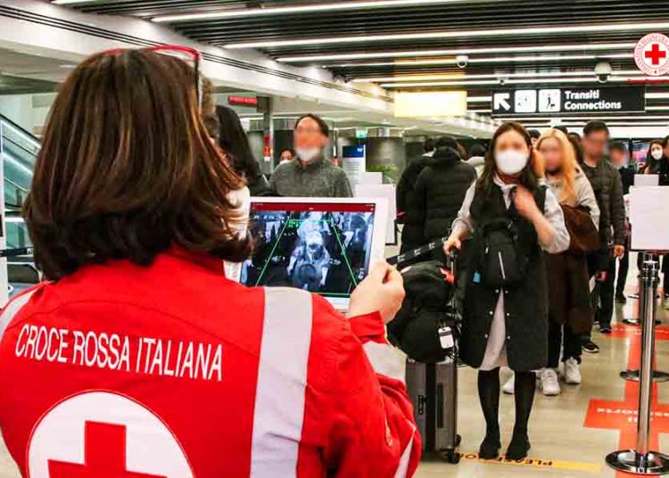 Segundo a SMS, o 2º infectado de Aparecida é um homem de 69 anos que voltou recentemente de viagem à Itália | Foto: Cruz Vermelha Italiana