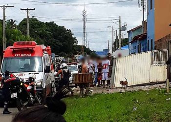 Adolescente baleado na perna em briga de torcidas foi internado no Huapa | Foto: Leitor / FZ