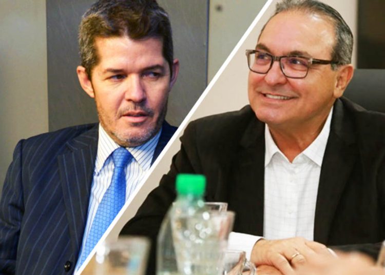 Delegado Waldir e Jânio Darrot, presidentes estaduais do PSL e PSDB, respectivamente | Fotos: Reprodução