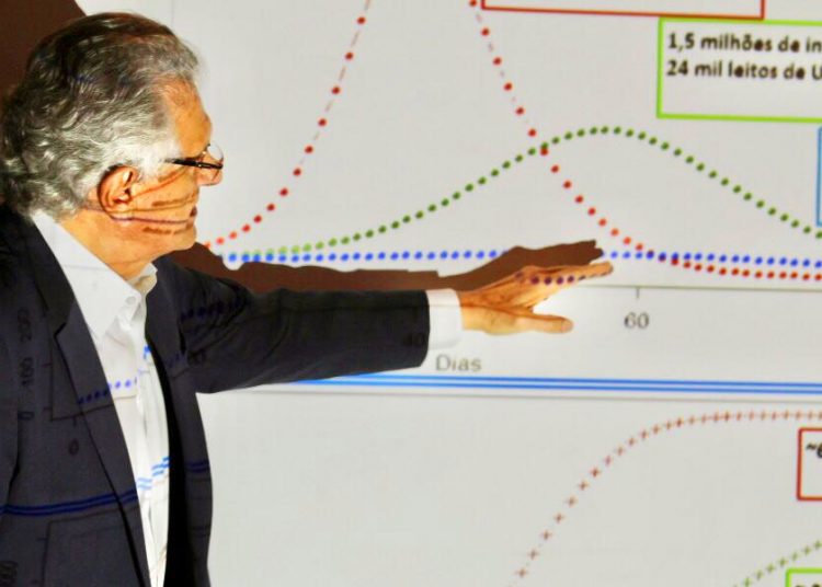Governador Ronaldo Caiado apresentou estratégia de isolamento social para Goiás no início de abril | Foto: Erick Corrêa