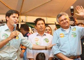 Daniel Vilela, Maguito Vilela e Ronaldo Caiado | Foto: Reprodução