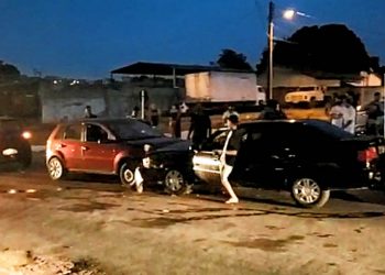 Acidente no Parque Hayala, em Aparecida | Foto: Folha Z