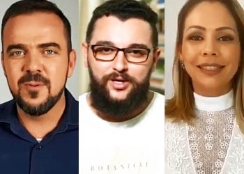 Gustavo Mendanha, Bruno Felipe e Márcia Caldas | Foto: Montagem / FZ