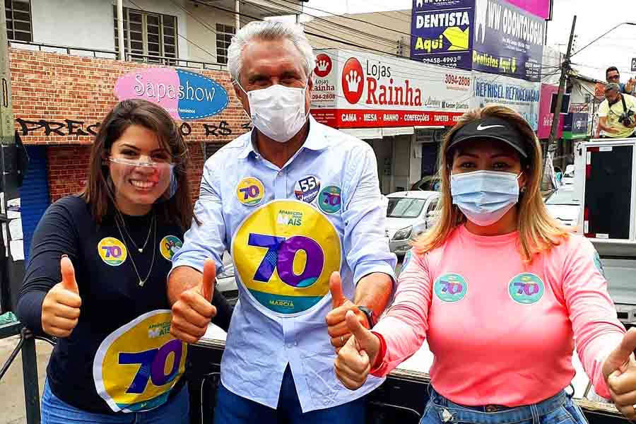 Ao lado de Caiado, Márcia inicia plano de percorrer todos os bairros com carreatas | Foto: Reprodução