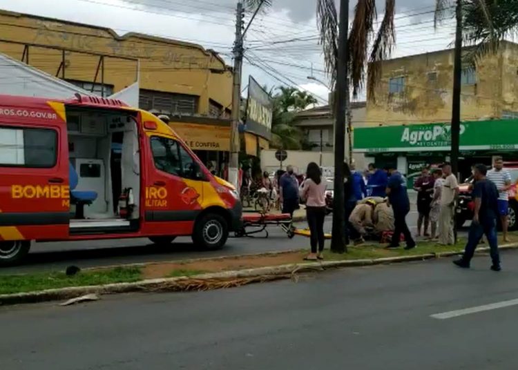 Idoso atropelado no Jardim América, em Goiânia | Foto: José Alves