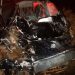Veículo após acidente causado por ladrões na rodovia BR-070 - Crédito: PRF