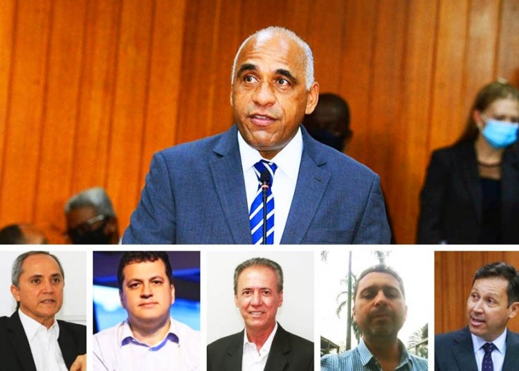 Rogério Cruz, Luiz Bittencourt, Agenor Mariano, Pedro Chaves, Leandro Vilela e Andrey Azeredo | Foto: Montagem/FZ