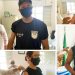 Policiais militares vacinados em Aparecida | Foto: Divulgação/PMGO
