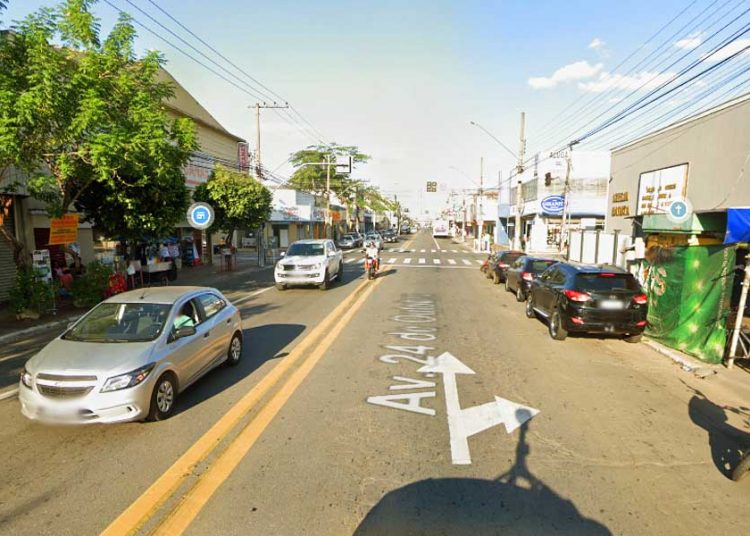 Avenida 24 de Outubro, em Campinas, Goiânia | Foto: Google Maps