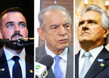 Gustavo Mendanha, Iris Rezende e Ronaldo Caiado | Foto: Reprodução