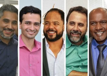 Jhonathan Medeiros (Ciência, Tecnologia e Inovação), Max Menezes (Desenvolvimento Urbano), Vanilson Bueno (Ação Integrada), Veter Martins (Planejamento e Regulação Urbana) e Marlúcio Pereira (Desenvolvimento Econômico) | Foto: Montagem / FZ