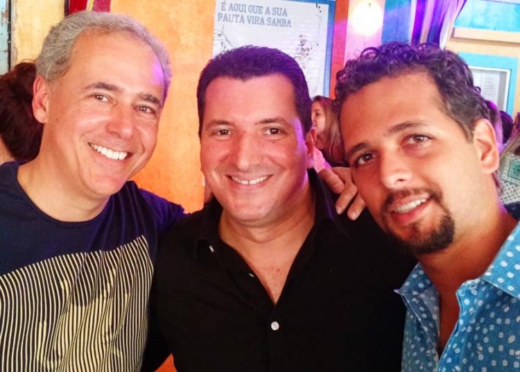 Saulo Clemente, Luís Fernando Avelar e Guilherme Coelho em foto tirada em 2014 | Foto: Arquivo Pessoal