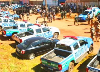 Centenas de policiais foram destacados para a captura de Lázaro Barbosa Sousa em Goiás | Foto: Fabio Lima