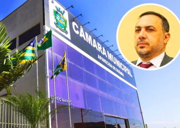 Presidente da Câmara de Aparecida de Goiânia, André Fortaleza (MDB) | Foto: Montagem / FZ