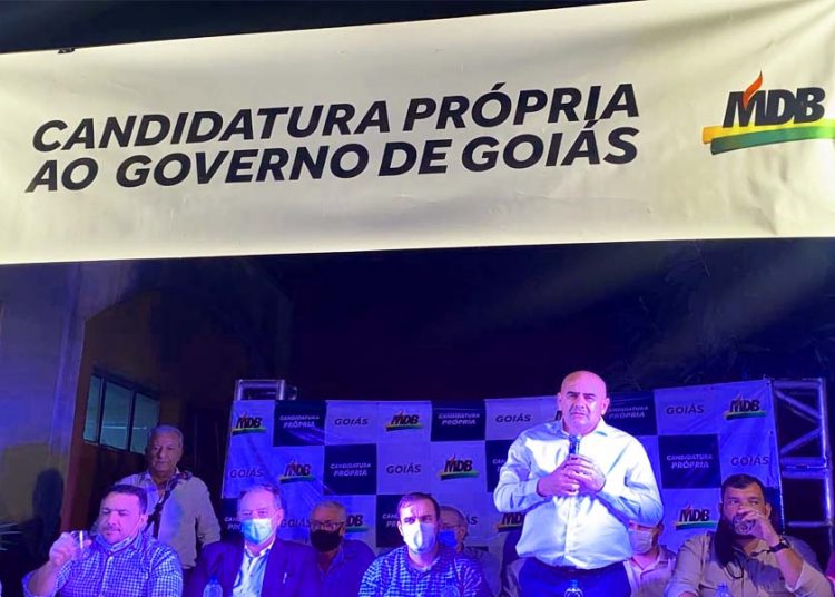 Reunião de emedebistas articulada pelo deputado estadual Paulo Cézar Martins em Goiânia | Foto: Reprodução