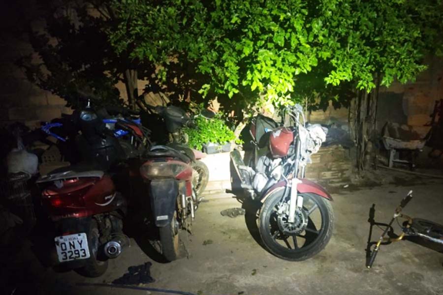 Moto roubada em Aparecida de Goiânia foi levada para Abadia de Goiás | Foto: Reprodução