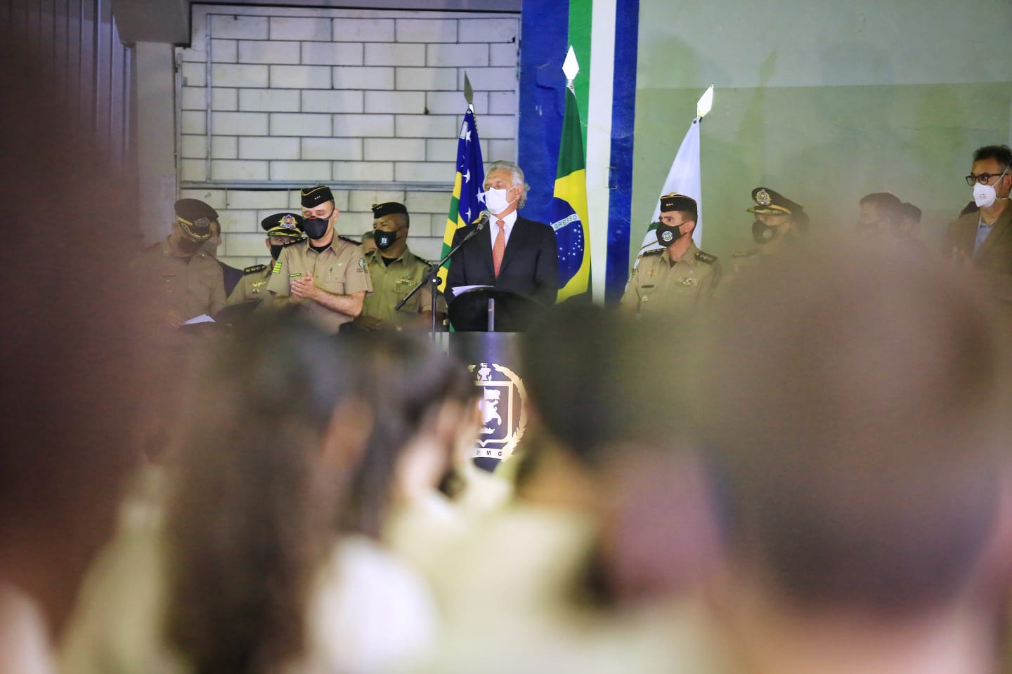 "No nosso governo o dinheiro apareceu", diz Caiado em inauguração de reformas no Colégio Hugo de Carvalho - caiado reformas hugo carvalho02