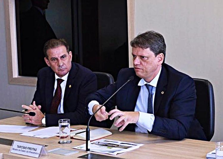 Vanderlan Cardoso e Tarcísio Freitas | Foto: Reprodução