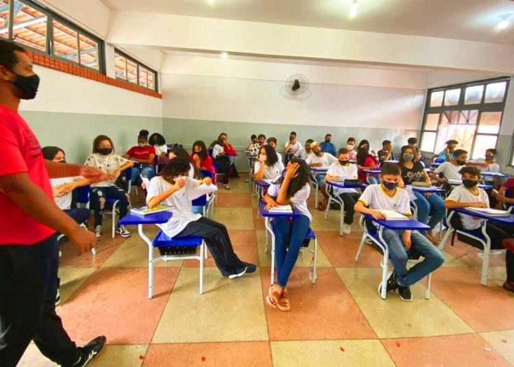 Em Rio Verde, no Sudoeste goiano, estudantes também retomaram aulas presenciais: rede pública estadual conta com 1.012 unidades escolares em funcionamento | Foto: Seduc