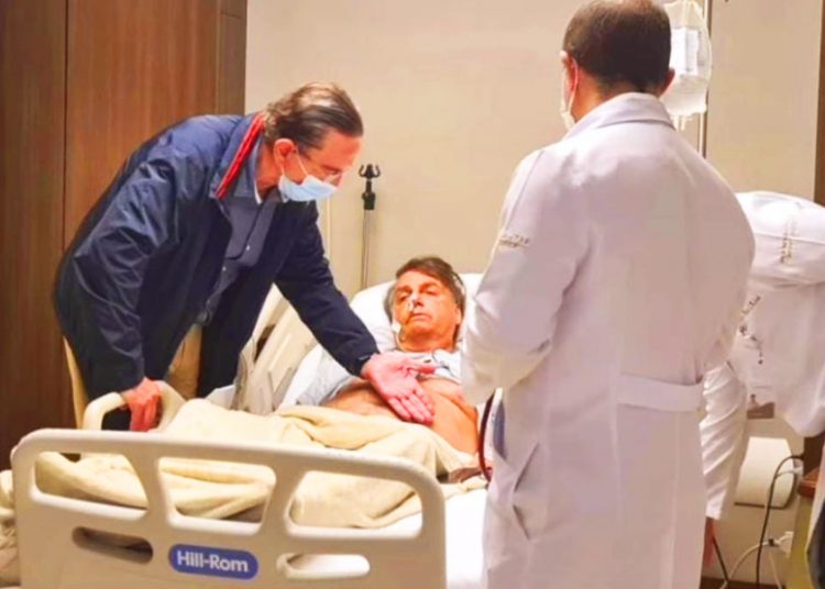 Jair Bolsonaro no hospital | Foto: Reprodução