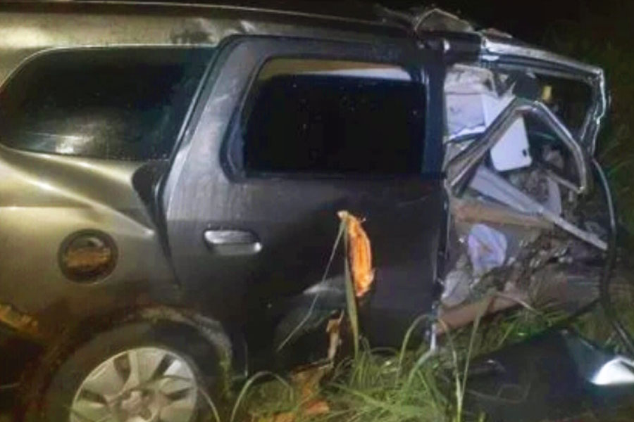 Todos os passageiros do Chevrolet Spin morreram na batida | Foto: Reprodução