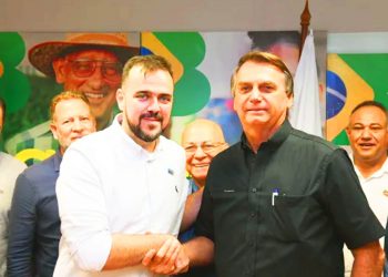 Gustavo Mendanha e Jair Bolsonaro | Foto: Reprodução