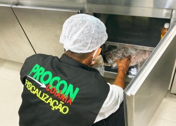Procon Goiânia autua estabelecimentos de praça de alimentação de shopping por venda de alimentos impróprios para consumo | Foto: Procon Goiânia