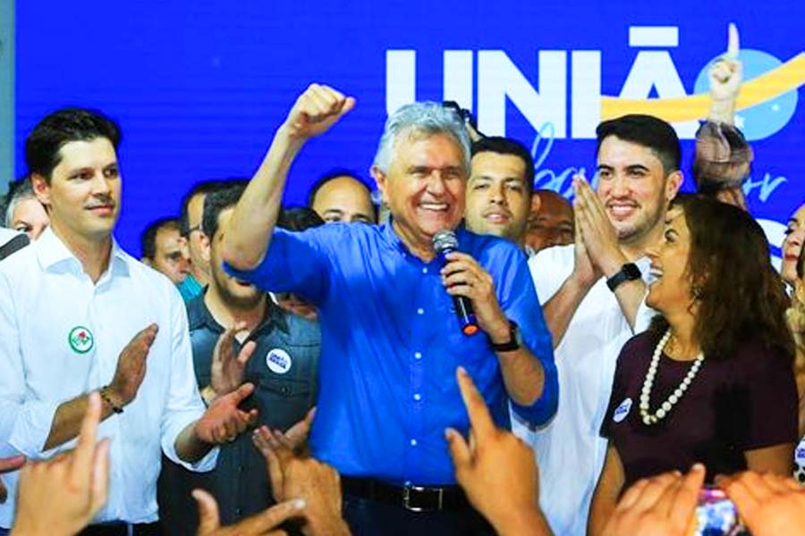 Em evento com 116 prefeitos, Ronaldo Caiado sela apoio de ex-rivais - ronaldo caiado evento uniao brasil jaragua 2