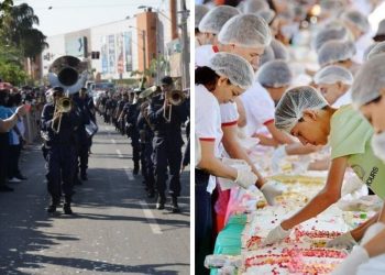 Desfile cívico e bolo de 100 m marcam 100 anos de Aparecida de Goiânia em 2022 | Fotos: Reprodução