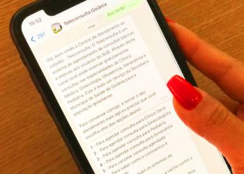 Prefeitura de Goiânia expande serviço de marcação de consultas, e moradores podem fazer agendamento via WhatsApp | Foto: SMS