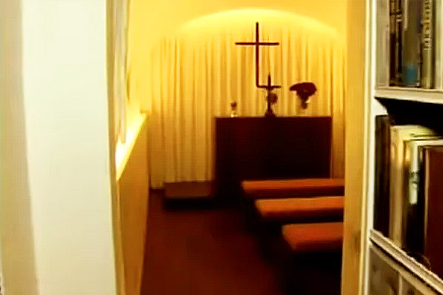Apartamento de Jô Soares possui capela particular | Foto: Reprodução