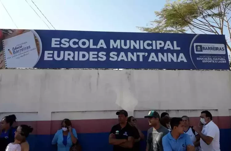 Atentado na Escola Municipal Eurides Sant'Annam, em Barreiras | Foto: Reprodução