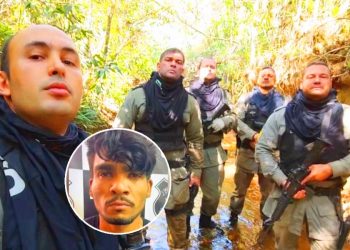 Atuação de equipe de policiais militares que matou o serial killer Lázaro Barbosa em cronfronto, em 2021 | Foto: Reprodução