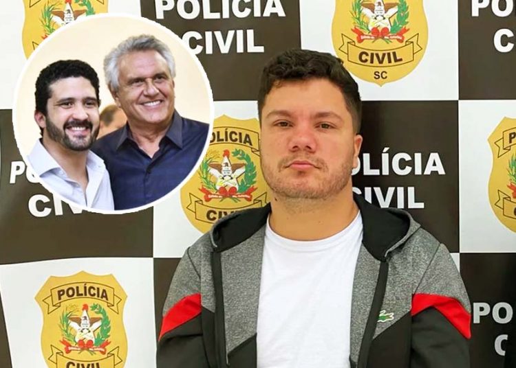Eberson Martins Rosendo Júnior foi preso usando documentos falsos do falecido filho do governador de Goiás, Ronaldo Caiado | Foto: Divulgação / PC