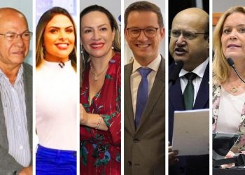 Candidatos a deputado federal com mais chance de eleição por partido em Goiás | Foto: Montagem / FZ